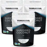 Terrasoul Superfoods front packaging showing organic three-pack, great for pantry stocking