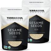 Terrasoul Superfoods front packaging showing organic two-pack and benefits