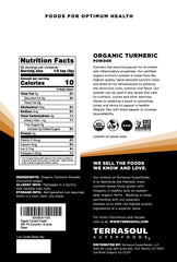 Terrasoul Superfoods close-up of turmeric fine texture showing smooth blendability