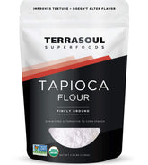 Terrasoul Superfoods front packaging resealable pouch highlighting organic benefit