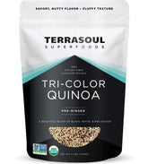 Terrasoul Superfoods front packaging showing 4 lb bag and organic label for pantry convenience