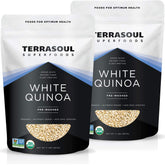 Terrasoul Superfoods front packaging showing resealable 2lb bags and product name for pantry convenience