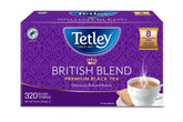 Tetley front packaging showing 320-count and brand for reliable supply