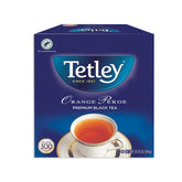 Tetley front packaging showing 300-count food service box and clear labeling benefit
