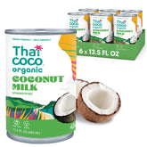 Thai Coco front packaging showing label and organic seal benefits