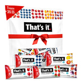 That's it. front packaging showing 35-bar variety pack for convenient snacking