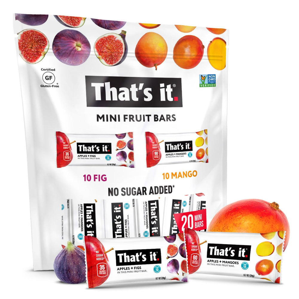 That's it. front packaging showing the 20-pack, highlighting convenience and variety