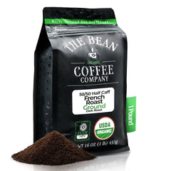The Bean front packaging 16 oz bag showing organic label and benefits