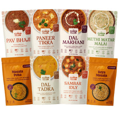 The Cumin Club front packaging showing variety pack and convenience