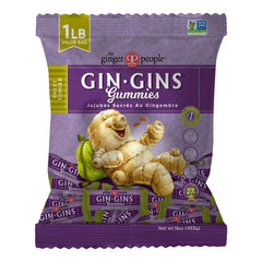 The Ginger People front packaging showing 1 lb gin gins for bold flavor