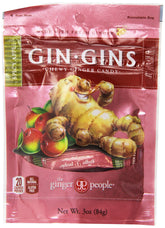 The Ginger People GIN GINS apple front packaging showing pack and branding, great portability