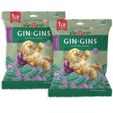 The Ginger People gin gins front packaging showing brand and bag benefit
