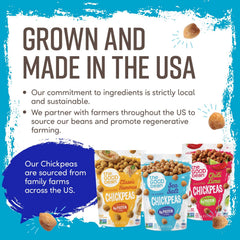 Hand reaching into The Good Bean bag demonstrating on-the-go snack convenience