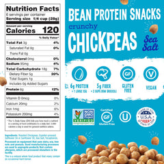 Close-up of The Good Bean crunchy chickpeas texture highlighting satisfying crunch