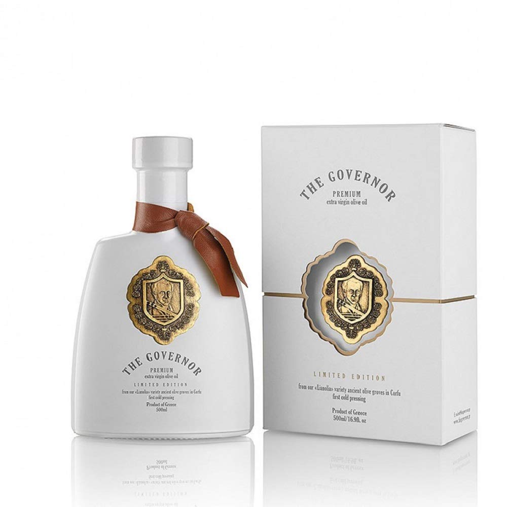 THE GOVERNOR front packaging showing 500ml artisan bottle and label benefits