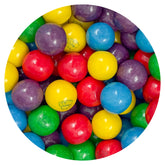 THE HAMPTON CANDY COMPANY front-of-bag showing colorful gumballs and resealable pack benefit