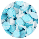 THE HAMPTON CANDY COMPANY front packaging showing 2-pound blue taffy bag and branding