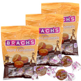 THE HAMPTON CANDY COMPANY front packaging showing three 3.25 oz bags and benefits