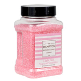 THE HAMPTON CANDY COMPANY jar front view showing product label and pink color benefit