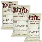 THE HAMPTON CANDY COMPANY front packaging showing three 5oz unsalted bags and convenience