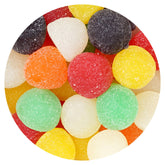 THE HAMPTON CANDY COMPANY front packaging shows colorful jumbo gumdrops, ideal for parties