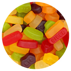 THE HAMPTON CANDY COMPANY front packaging showing colorful Gumbilees, perfect for parties