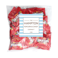 THE HAMPTON CANDY COMPANY close-up of individual fun-size packs displaying colorful wrappers