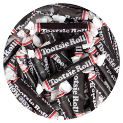 THE HAMPTON CANDY COMPANY front of bag showing 1 lb bulk Tootsie Rolls for sharing