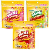 the hampton candy company front pouch showing three 8-ounce bags and easy reseal benefit