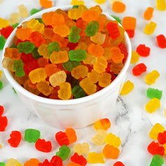 THE HAMPTON CANDY COMPANY gummy bears in bowl ready to serve at a party