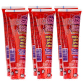 THE HAMPTON CANDY COMPANY front packaging showing six cherry ooze tubes, convenient party portion