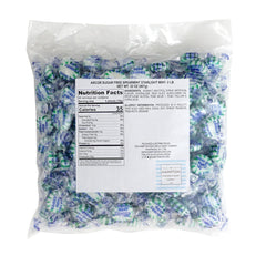 THE HAMPTON CANDY COMPANY close-up of individually wrapped spearmint mints showcasing freshness
