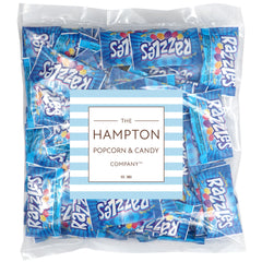 THE HAMPTON CANDY COMPANY piece being chewed demonstrating candy turning into gum