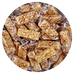 THE HAMPTON CANDY COMPANY front bag view showing 2 pound bulk and convenience