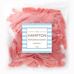 THE HAMPTON close-up of sour belt texture shows sugar crystals and chewy interior benefit flavor clarity