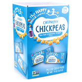 The Happy Snack Company front packaging showing 24 single-serve sea salt balsamic packs, convenient