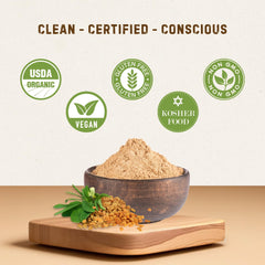 THE HOLLY TREE teaspoon of fenugreek powder portion, practical serving idea for recipes