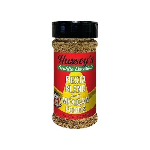 The Hungry Hussey Fiesta Dust front label showing jar and vibrant seasoning for bold flavor