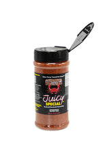 THE JUICY CRAB seasoning coated on shrimp delivering bold seafood taste