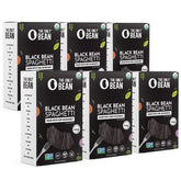 The Only Bean front packaging showing organic black bean spaghetti benefit: clear labeling