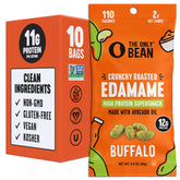 The Only Bean front pack buffalo showing bold branding and protein claim for quick grab