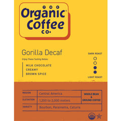The Organic Coffee Co. brewed decaf in French press illustrating smooth flavor