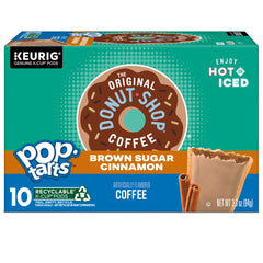 The Original Donut Shop brewed cup in mug showing warm brown sugar aroma