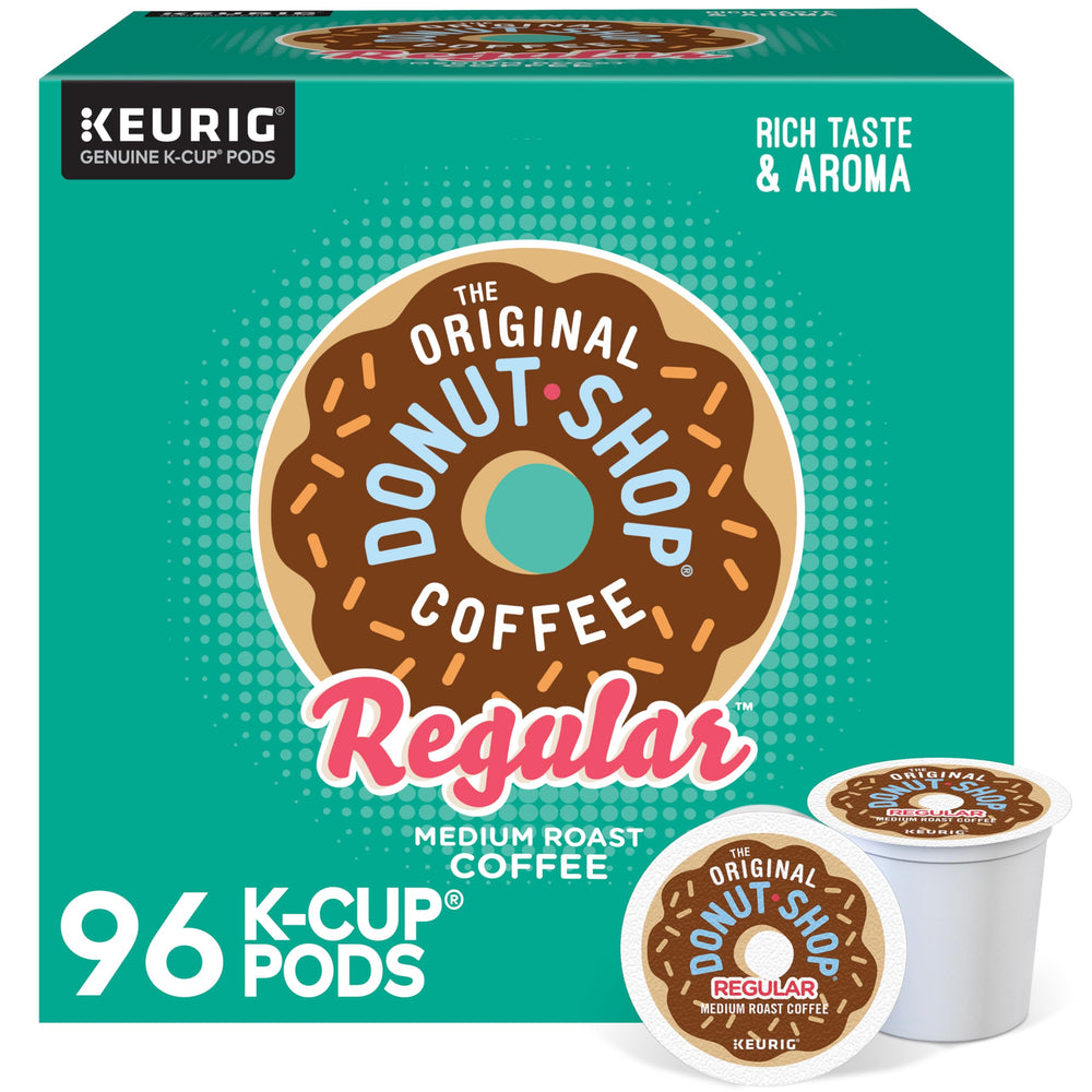 The Original Donut Shop front packaging showing brand and quantity, easy stocking benefit
