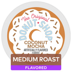 The Original Donut Shop front packaging showing product and flavor benefit
