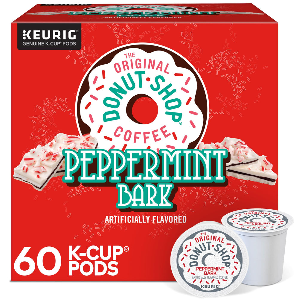 The Original Donut Shop front package showing 60-count minty flavor and convenience