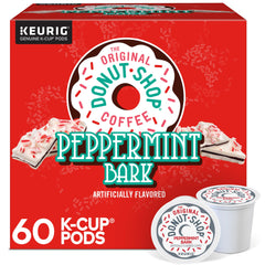 The Original Donut Shop front package showing 60-count minty flavor and convenience
