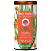 The Republic of Tea front packaging showing 36-count box and clean-label benefits