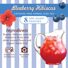 The Republic of Tea brewed pitcher of ruby tea ready to serve chilled