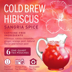 The Republic of Tea brewed pitcher of ruby hibiscus iced tea cooling